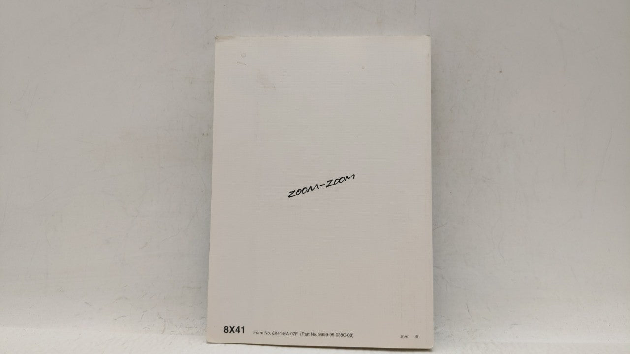 2008 Mazda 3 Owners Manual Book Guide P/N:9999-95-038C-0 OEM Used Auto Parts - Oemusedautoparts1.com