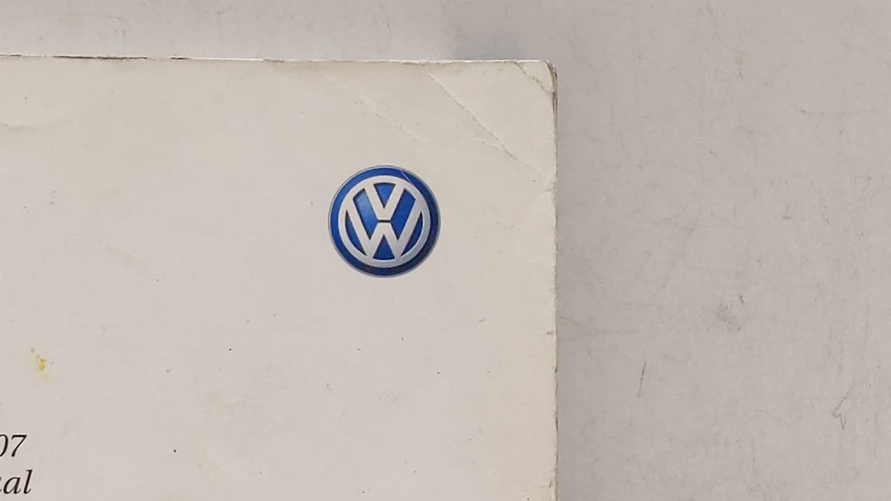 2007 Volkswagen Jetta Owners Manual Book Guide OEM Used Auto Parts - Oemusedautoparts1.com