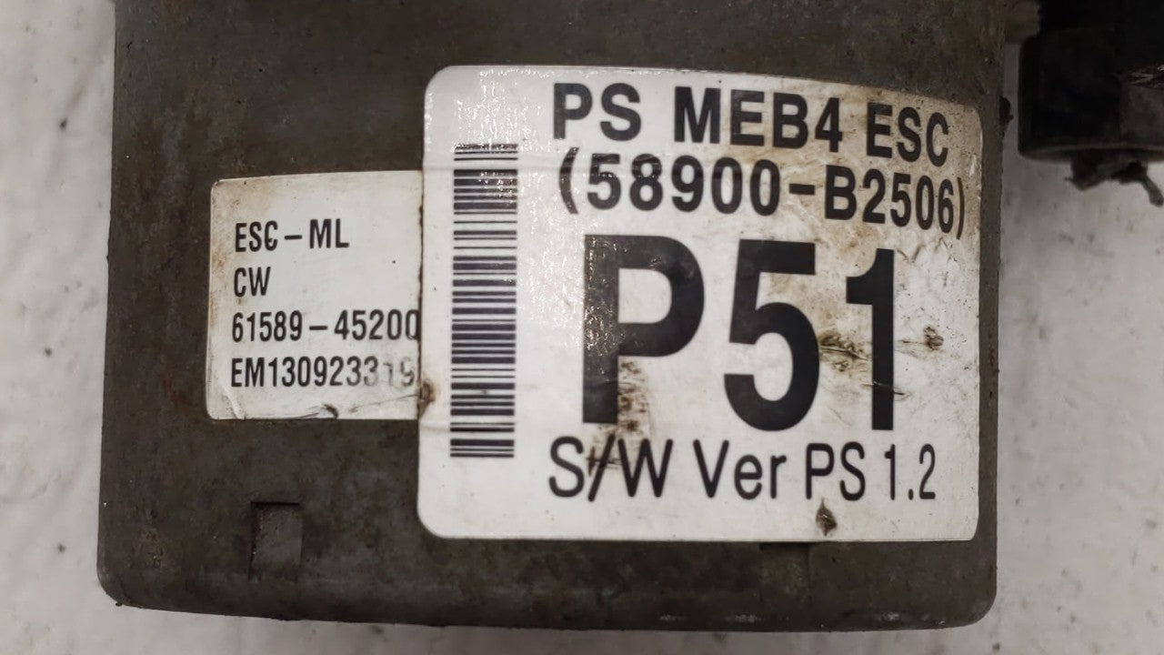 2014-2015 Kia Soul ABS Pump Control Module Replacement P/N:58900-B2506 58929-B2506 Fits 2014 2015 OEM Used Auto Parts - Oemusedautoparts1.com