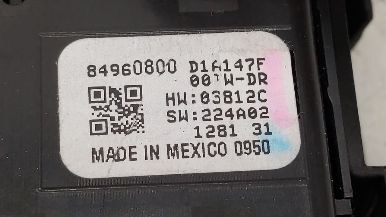 2022 Gmc Yukon Xl 1500 Master Power Window Switch Replacement Driver Side Left P/N:84960800 Fits OEM Used Auto Parts - Oemusedautoparts1.com