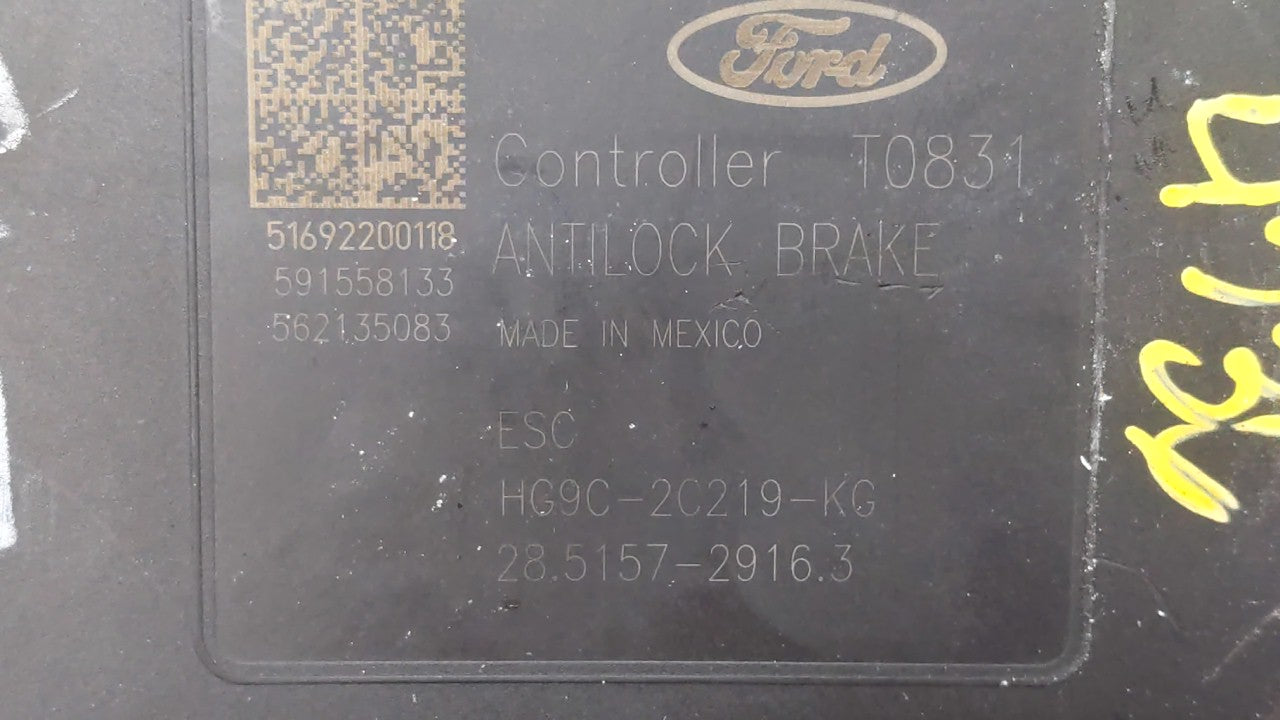 2017-2018 Ford Fusion ABS Pump Control Module Replacement P/N:HG9C-2B373-AH HG9C-2B373-CF Fits 2017 2018 OEM Used Auto Parts - Oemusedautoparts1.com