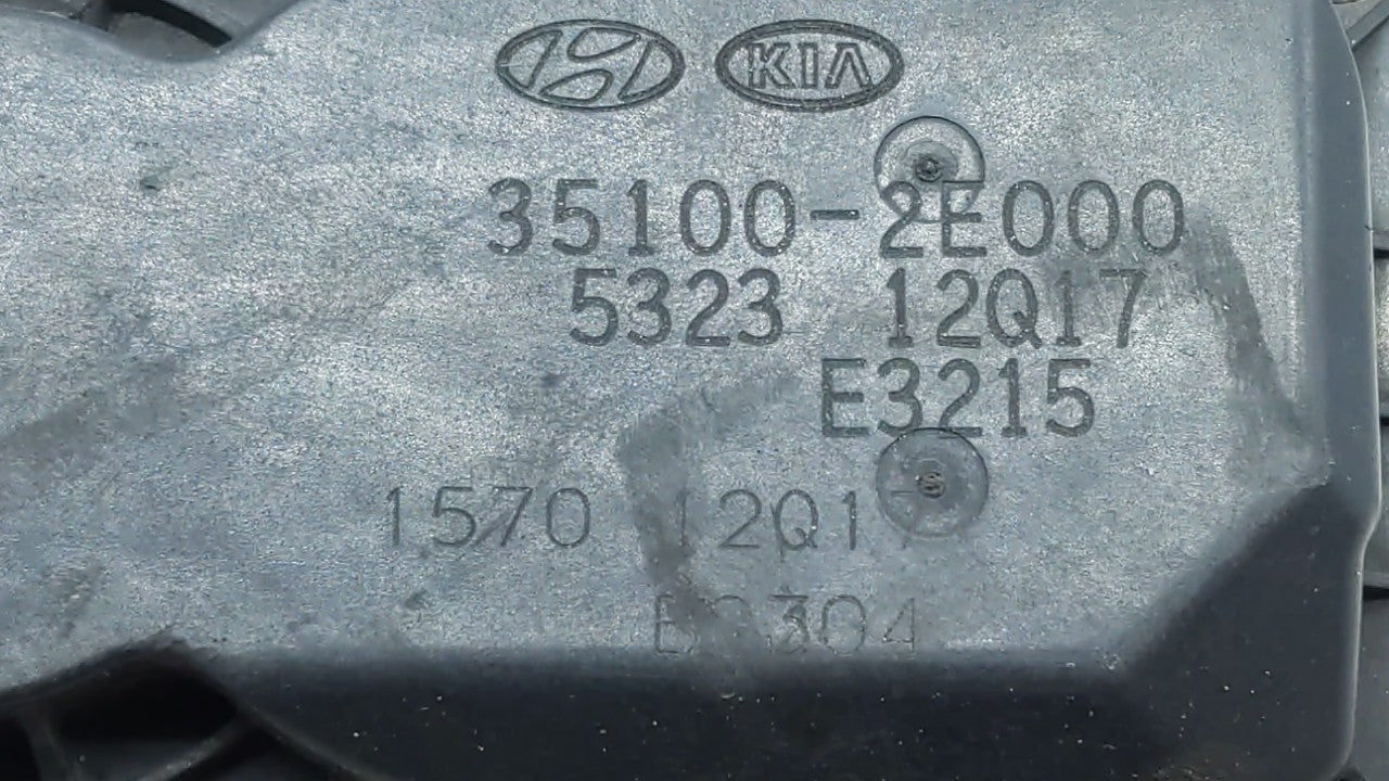 2014-2018 Kia Forte Throttle Body P/N:35100-2E000 Fits 2011 2012 2013 2014 2015 2016 2017 2018 2019 OEM Used Auto Parts - Oemusedautoparts1.com