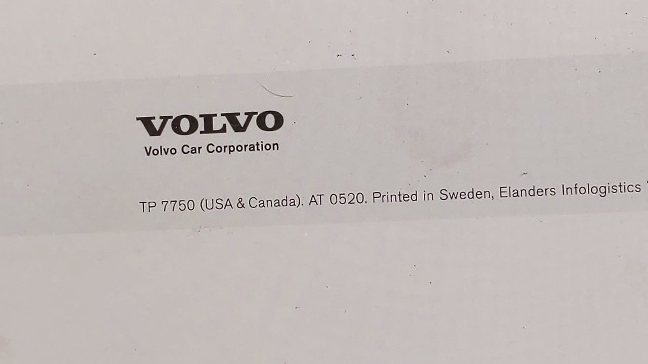 2006 Volvo S40 Owners Manual Book Guide OEM Used Auto Parts - Oemusedautoparts1.com