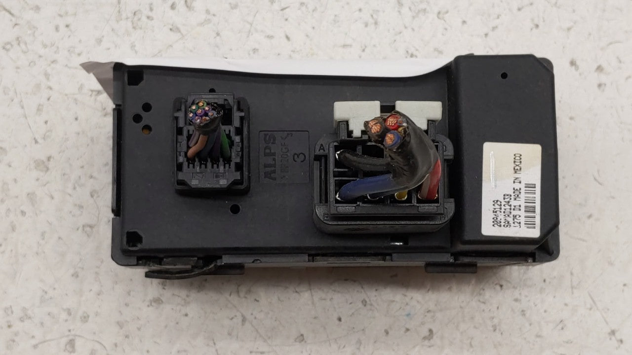 2011-2017 Chevrolet Traverse Master Power Window Switch Replacement Driver Side Left P/N:20945129 22772752AA Fits OEM Used Auto Parts - Oemusedautoparts1.com