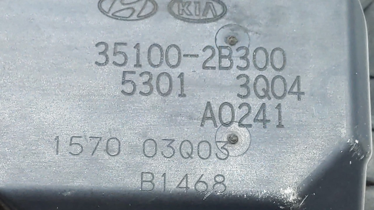 2012-2019 Hyundai Accent Throttle Body P/N:5302-1S02 35100-2B300 Fits 2012 2013 2014 2015 2016 2017 2018 2019 OEM Used Auto Parts - Oemusedautoparts1.com