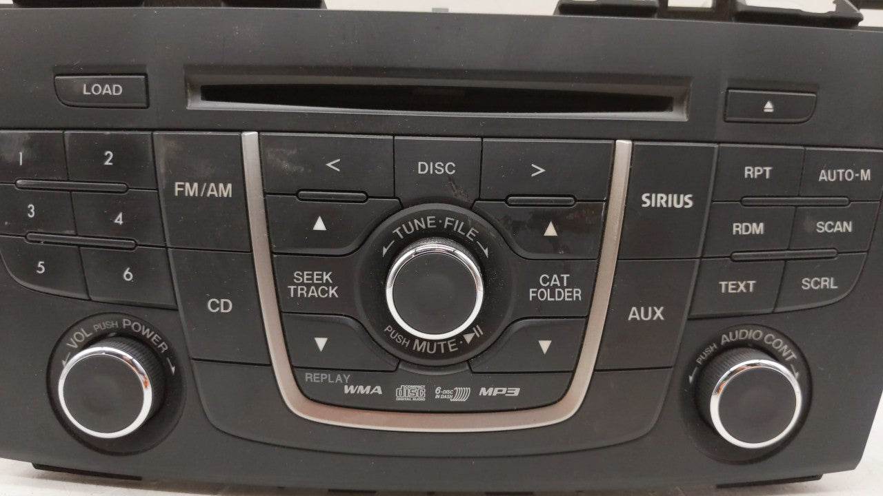 2012 Mazda 5 Radio AM FM Cd Player Receiver Replacement P/N:CG37 66 9RX CG36 66 9R0 Fits OEM Used Auto Parts - Oemusedautoparts1.com