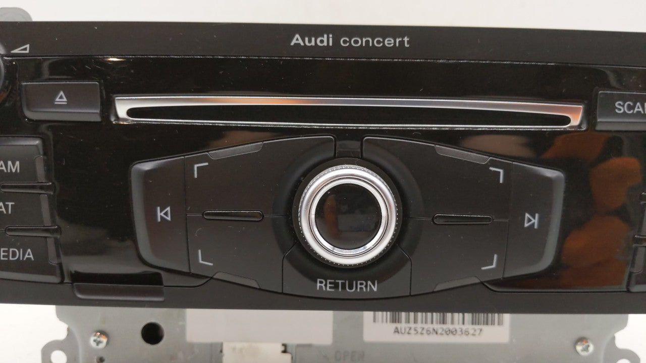 2013-2016 Audi A4 Quattro Radio AM FM Cd Player Receiver Replacement P/N:8R1 035 186 Q Fits 2013 2014 2015 2016 OEM Used Auto Parts - Oemusedautoparts1.com
