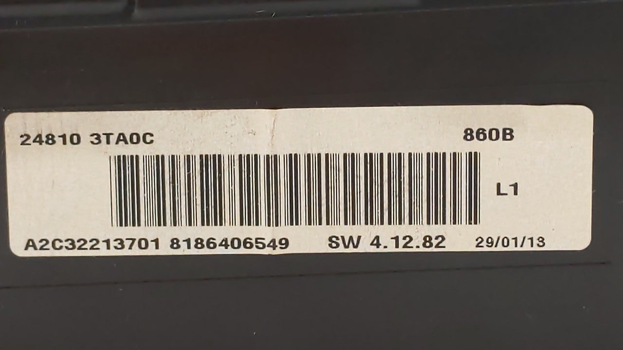 2013 Nissan Altima Instrument Cluster Speedometer Gauges P/N:24810 3TA0D 24810 3TA0C Fits OEM Used Auto Parts - Oemusedautoparts1.com