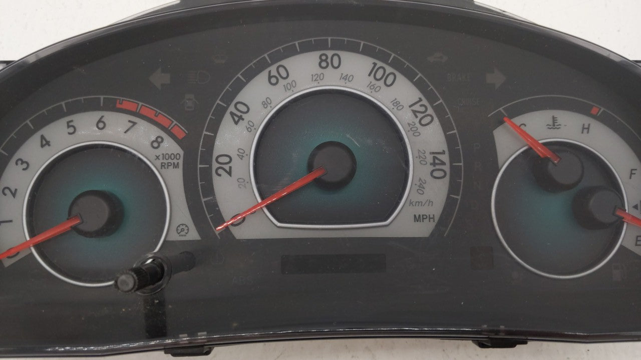 2008 Toyota Solara Instrument Cluster Speedometer Gauges P/N:83800-06S90-00 83800-06Q10-00 Fits 2007 OEM Used Auto Parts - Oemusedautoparts1.com