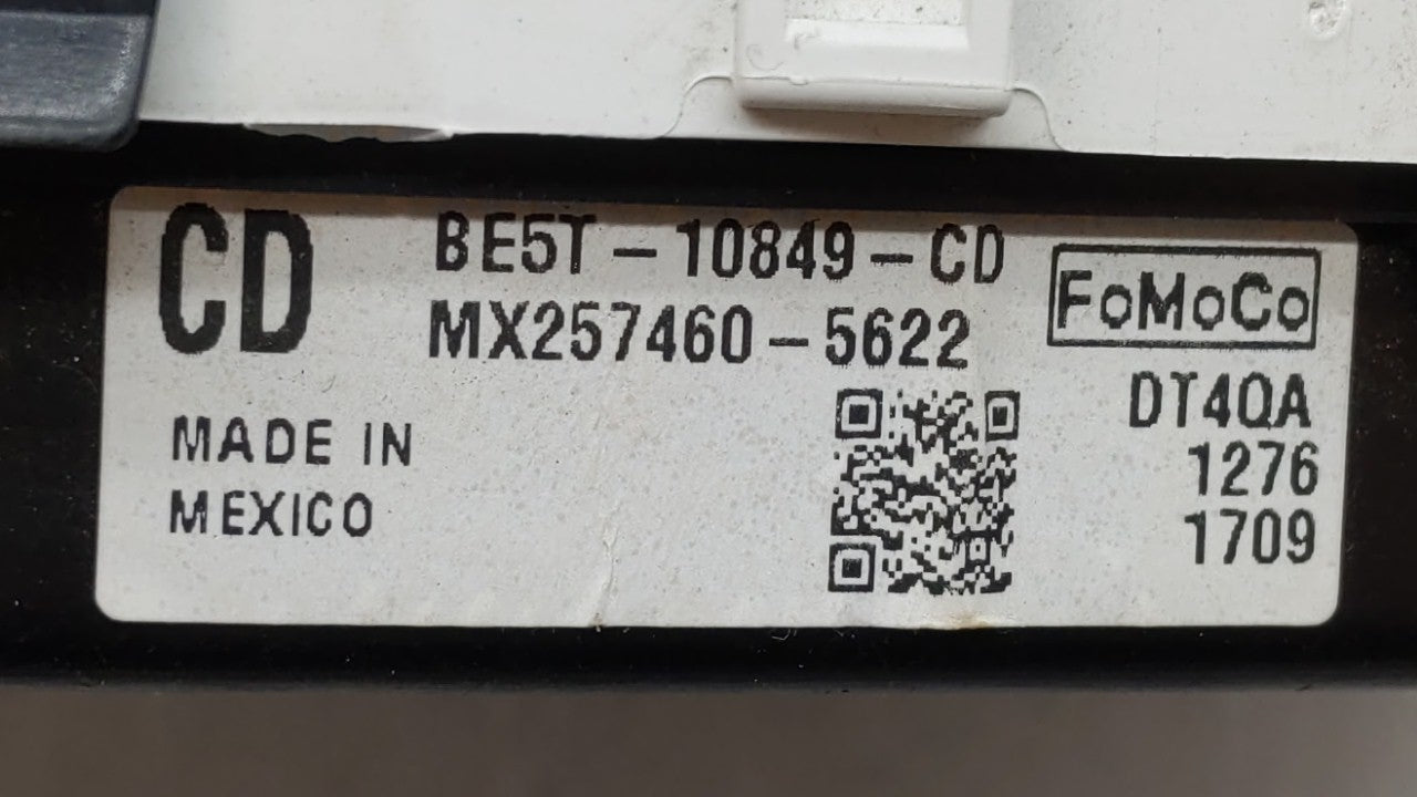 2011-2012 Ford Fusion Instrument Cluster Speedometer Gauges P/N:BE5T-10849-CD Fits 2011 2012 OEM Used Auto Parts - Oemusedautoparts1.com