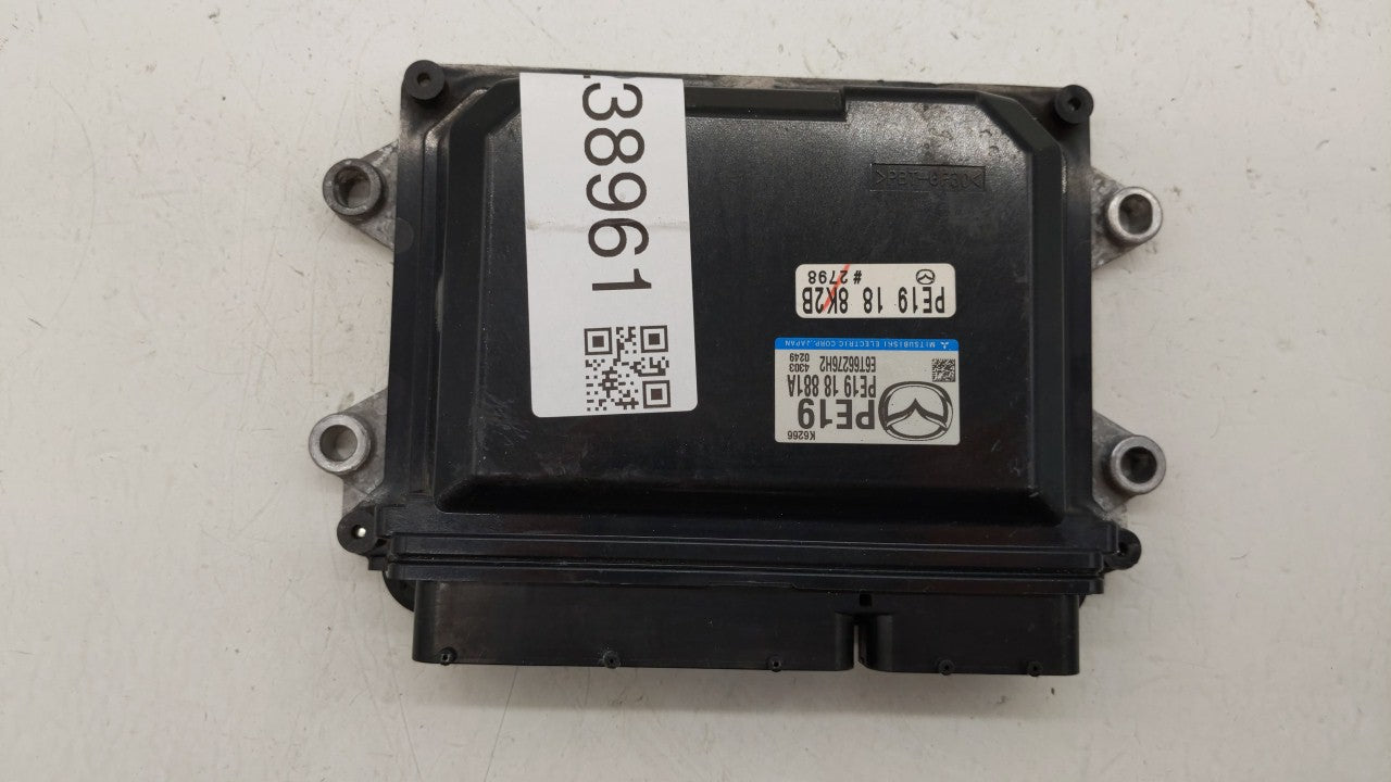 2014 Mazda 3 PCM Engine Computer ECU ECM PCU OEM P/N:PE19 18 881A Fits OEM Used Auto Parts - Oemusedautoparts1.com