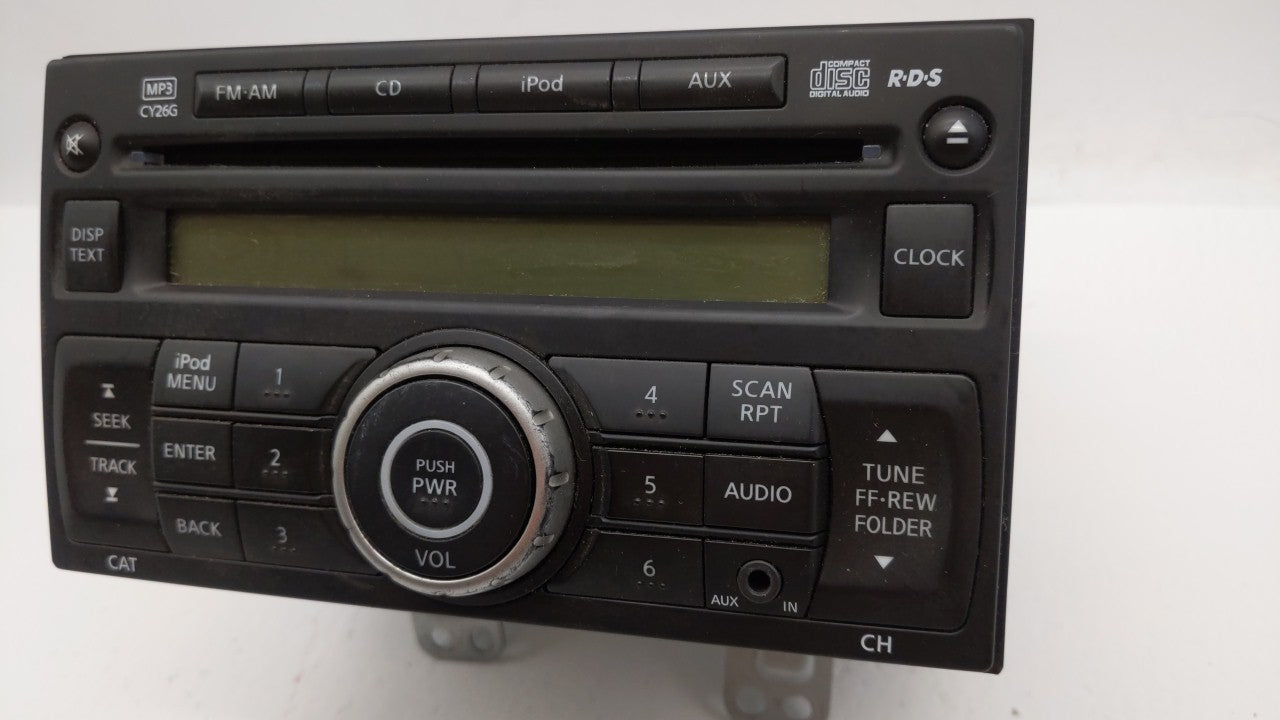 2011-2015 Nissan Rogue Radio AM FM Cd Player Receiver Replacement P/N:28185 1VK1A 28185 1VX2A Fits 2011 2012 2013 2014 2015 OEM Used Auto Parts - Oemusedautoparts1.com