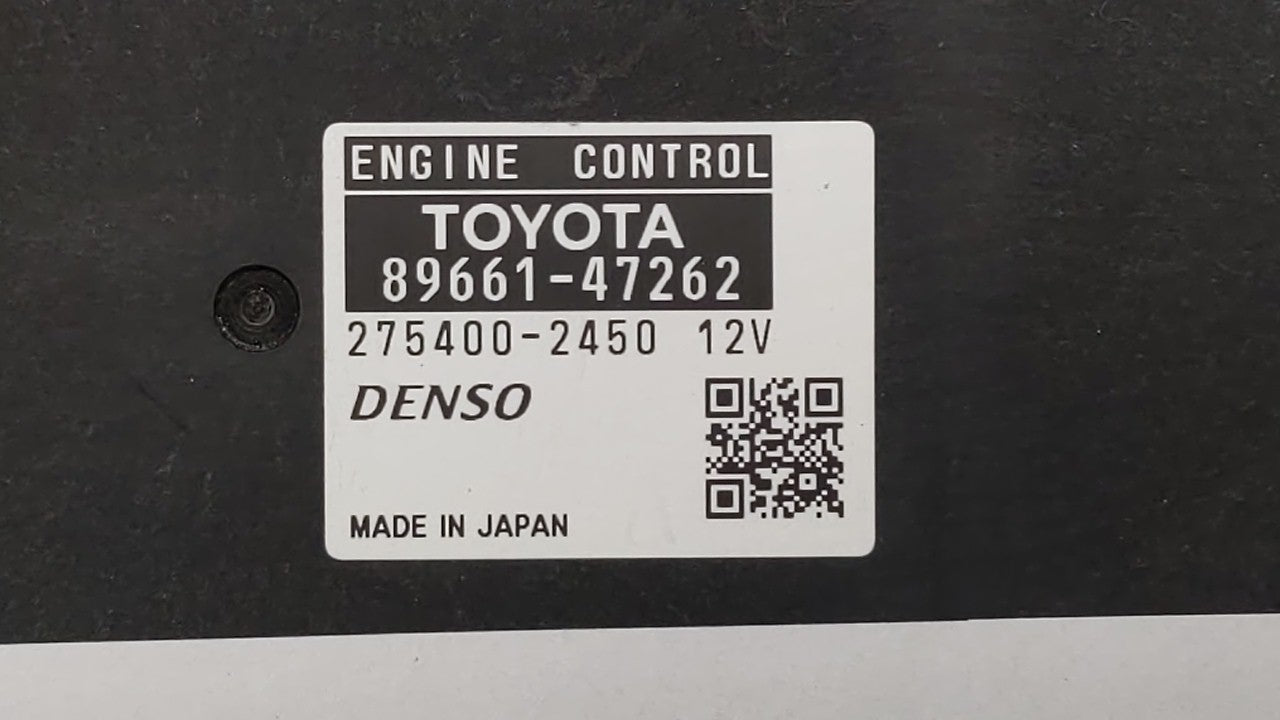 2010 Toyota Prius PCM Engine Computer ECU ECM PCU OEM P/N:89661-47262 89681-47081 Fits OEM Used Auto Parts - Oemusedautoparts1.com