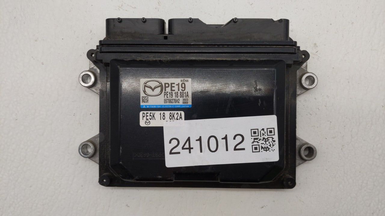 2014 Mazda 3 PCM Engine Computer ECU ECM PCU OEM P/N:PE19 18 881A Fits OEM Used Auto Parts - Oemusedautoparts1.com