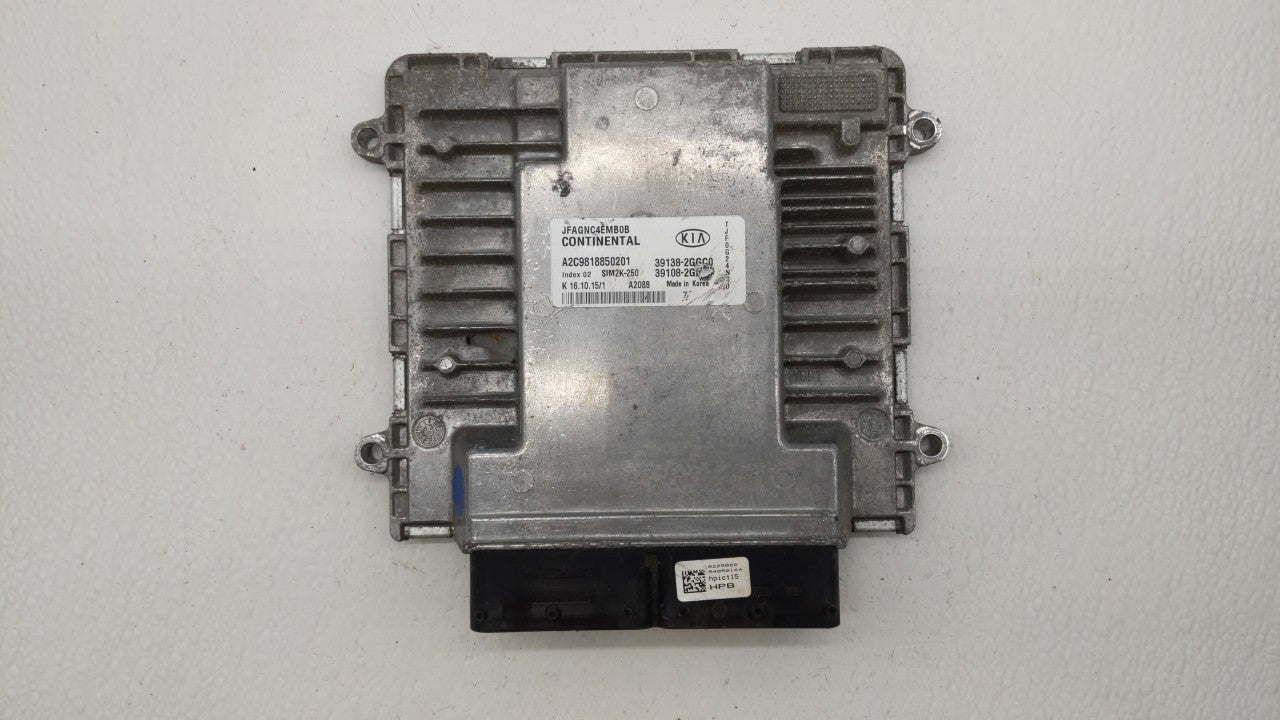 2016-2018 Kia Optima PCM Engine Computer ECU ECM PCU OEM P/N:39138-2GGC1 39108-2GGC1 Fits 2016 2017 2018 OEM Used Auto Parts - Oemusedautoparts1.com