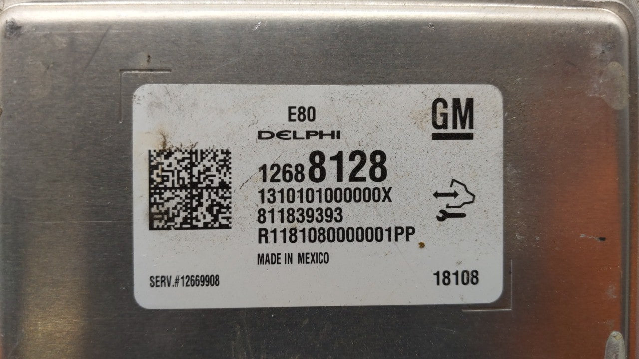 2017-2018 Chevrolet Cruze PCM Engine Computer ECU ECM PCU OEM P/N:12676683 12697837 Fits 2017 2018 2019 OEM Used Auto Parts - Oemusedautoparts1.com