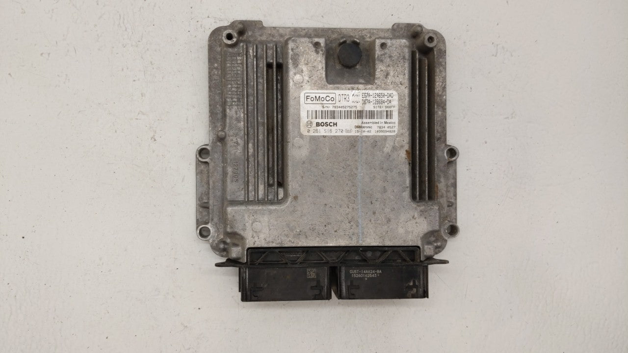 2014-2016 Ford Fusion PCM Engine Computer ECU ECM PCU OEM P/N:ES7A-12A650-EK ES7A-12A650-AL Fits 2014 2015 2016 OEM Used Auto Parts - Oemusedautoparts1.com