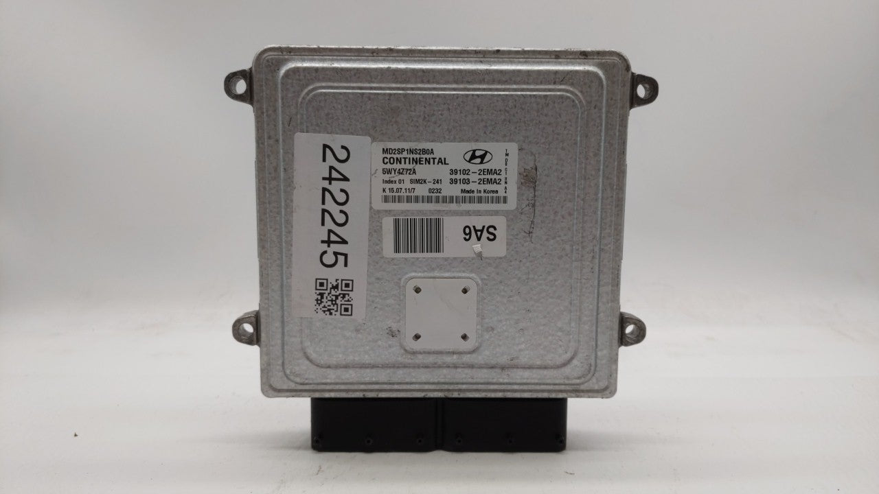 2011-2013 Hyundai Elantra PCM Engine Computer ECU ECM PCU OEM P/N:39102-2EMN2 39103-2EMN2 Fits 2011 2012 2013 OEM Used Auto Parts - Oemusedautoparts1.com