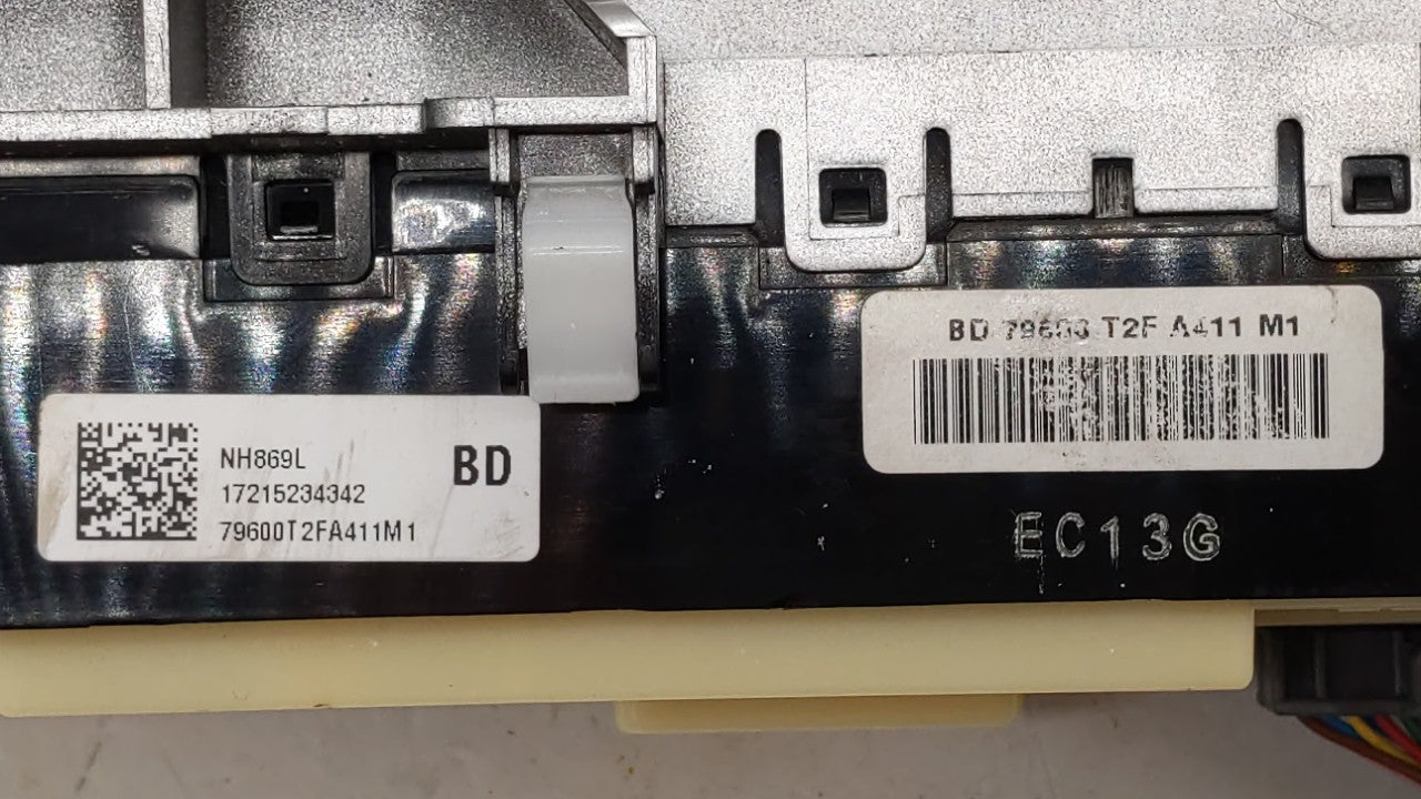 2013-2015 Honda Accord Climate Control Module Temperature AC/Heater Replacement P/N:79600T2FA411M1 Fits 2013 2014 2015 OEM Used Auto Parts - Oemusedautoparts1.com