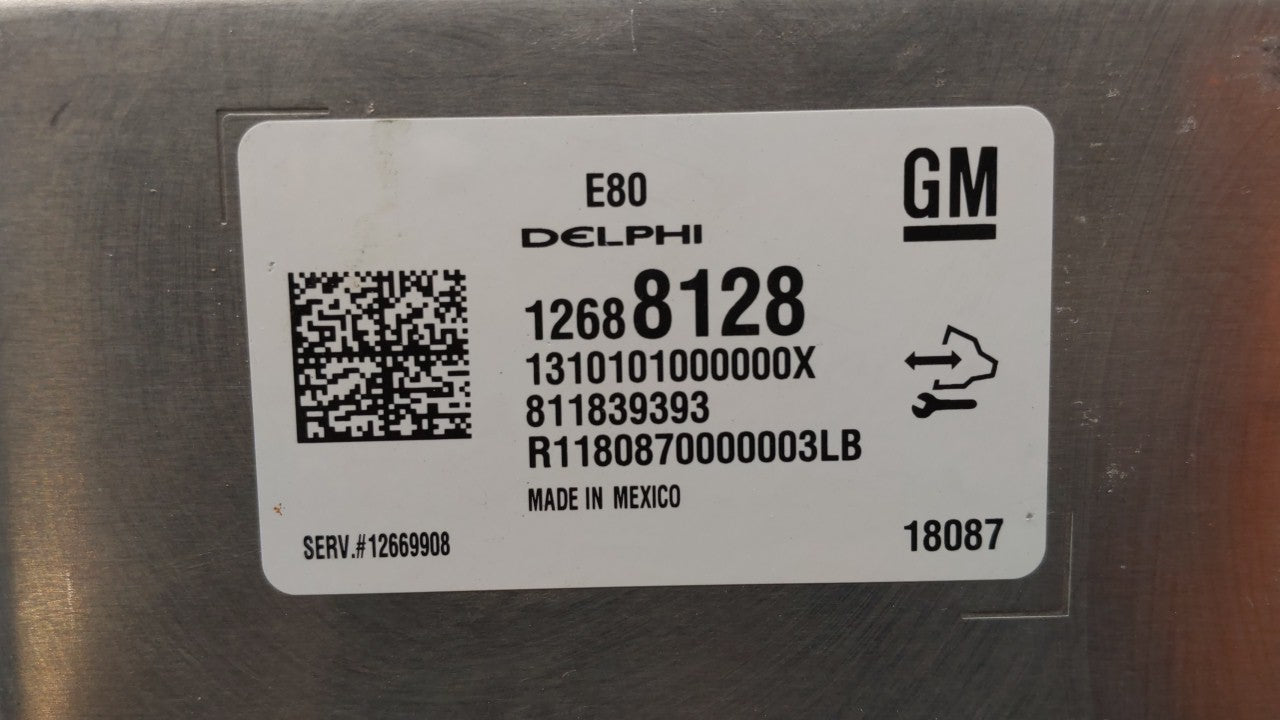 2017-2018 Chevrolet Cruze PCM Engine Computer ECU ECM PCU OEM P/N:12676683 12697837 Fits 2017 2018 2019 OEM Used Auto Parts - Oemusedautoparts1.com