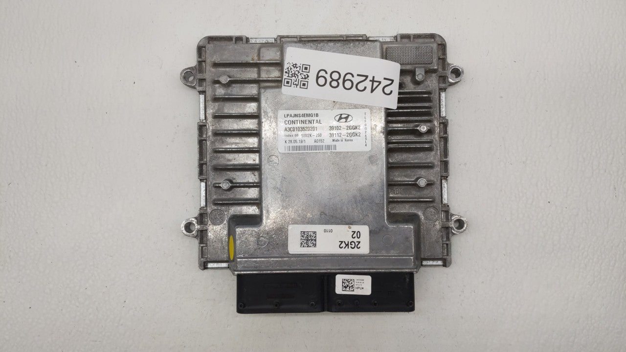 2018-2019 Hyundai Sonata PCM Engine Computer ECU ECM PCU OEM P/N:39102-2GGK2 39112-2GGK2 Fits 2018 2019 OEM Used Auto Parts - Oemusedautoparts1.com