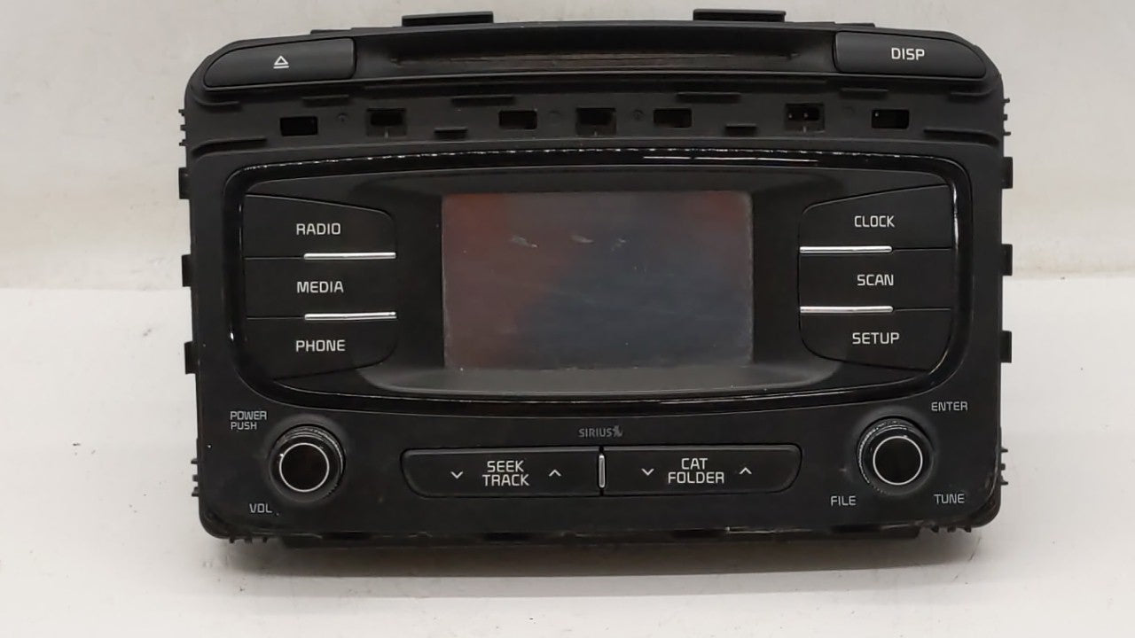 2016-2018 Kia Sorento Radio AM FM Cd Player Receiver Replacement P/N:96180-C6000 96180-C6000WK Fits 2016 2017 2018 OEM Used Auto Parts - Oemusedautoparts1.com