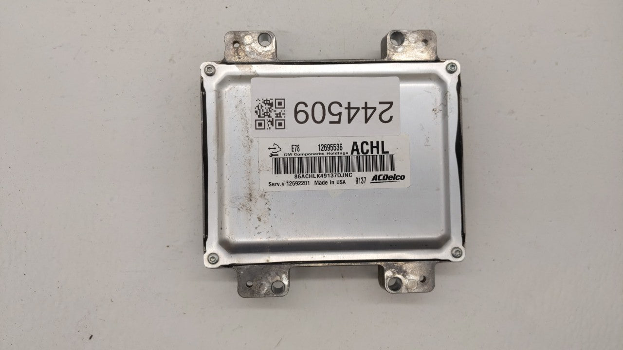 2017-2018 Chevrolet Trax PCM Engine Computer ECU ECM PCU OEM P/N:12685776 12668986 Fits 2017 2018 2019 OEM Used Auto Parts - Oemusedautoparts1.com