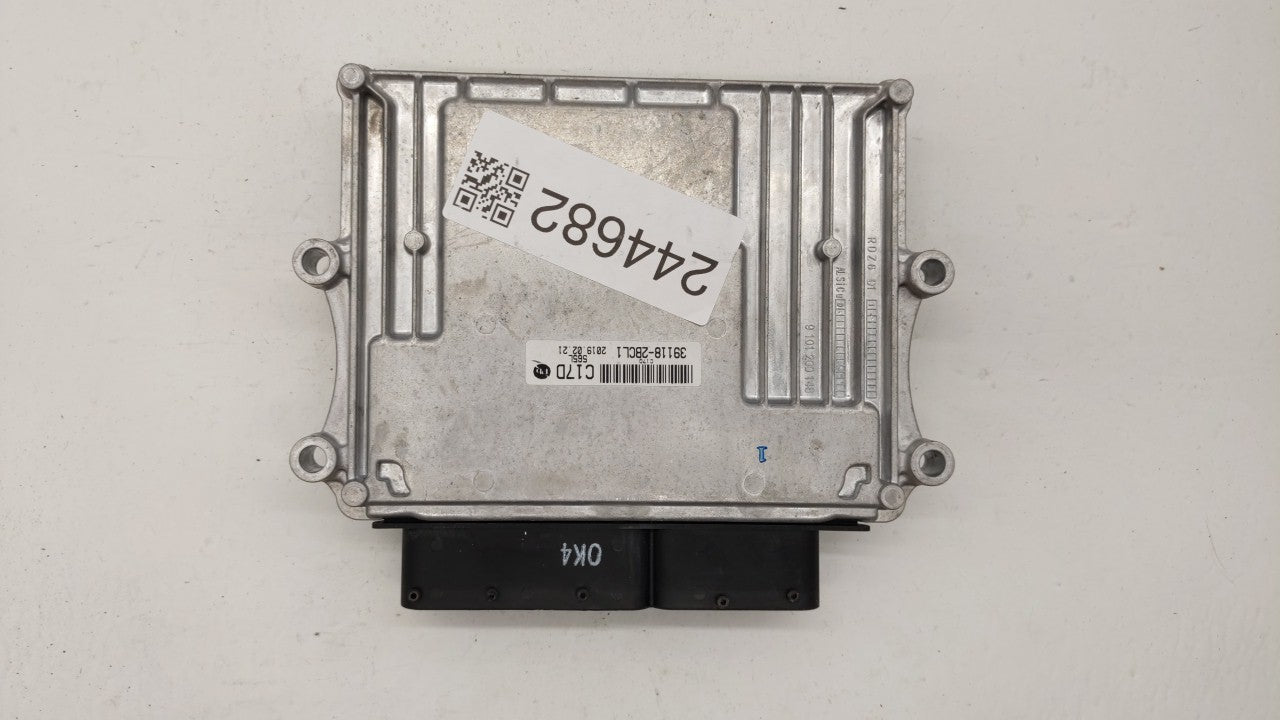 2018-2019 Hyundai Kona PCM Engine Computer ECU ECM PCU OEM P/N:39118-2BCL1 Fits 2018 2019 OEM Used Auto Parts - Oemusedautoparts1.com