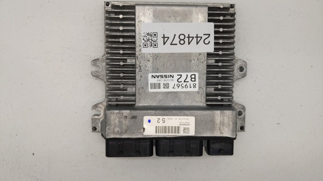 2018-2019 Nissan Pathfinder PCM Engine Computer ECU ECM PCU OEM P/N:BED40D-300 A1 237F0 9PJ1A Fits 2018 2019 OEM Used Auto Parts - Oemusedautoparts1.com