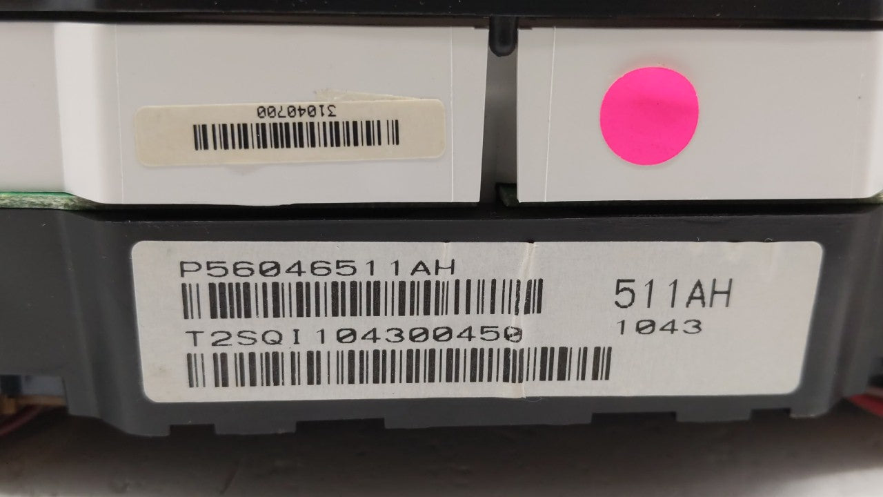 2011-2014 Dodge Avenger Instrument Cluster Speedometer Gauges P/N:P56046511AH P56046511AF Fits 2011 2012 2013 2014 OEM Used Auto Parts - Oemusedautoparts1.com