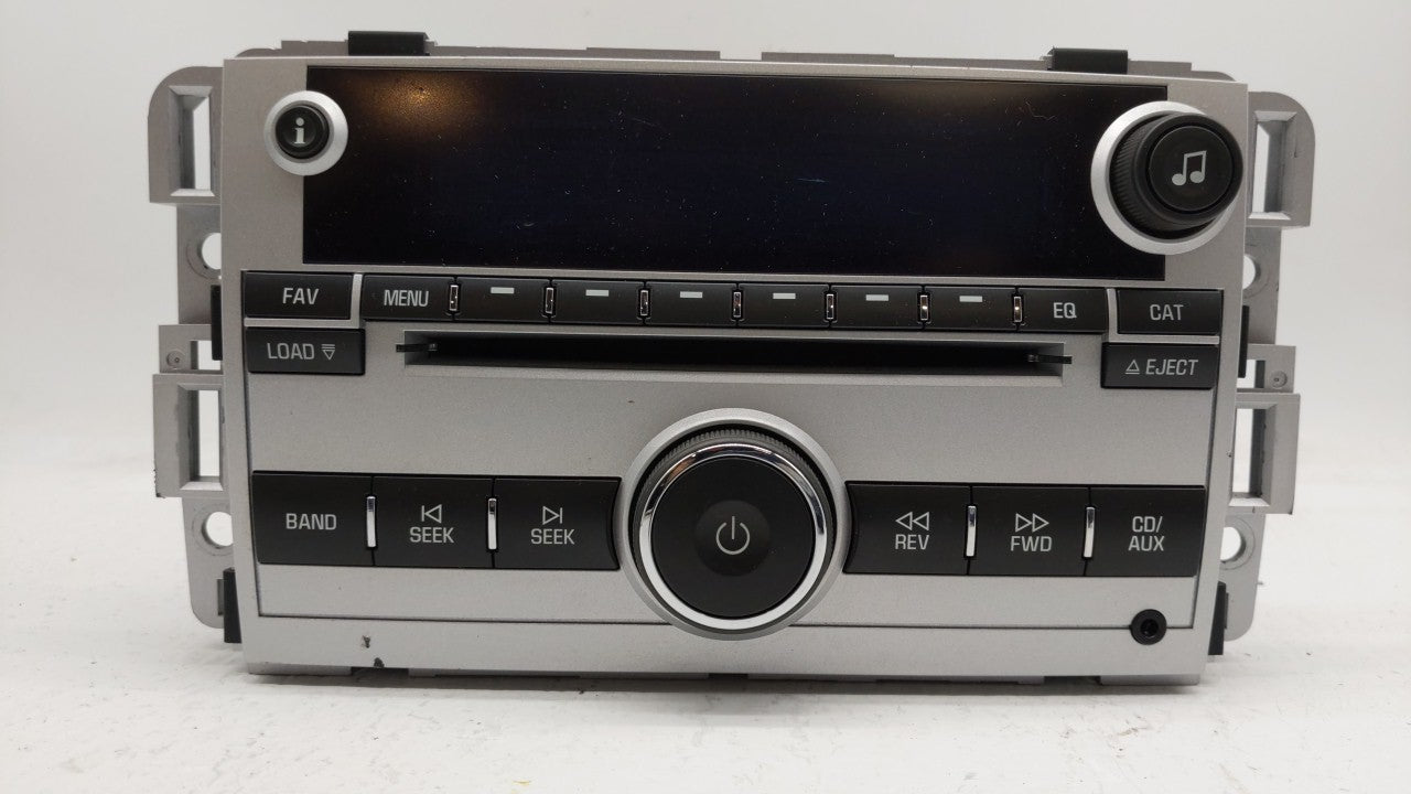 2009 Chevrolet Equinox Radio AM FM Cd Player Receiver Replacement P/N:25994582 Fits OEM Used Auto Parts - Oemusedautoparts1.com