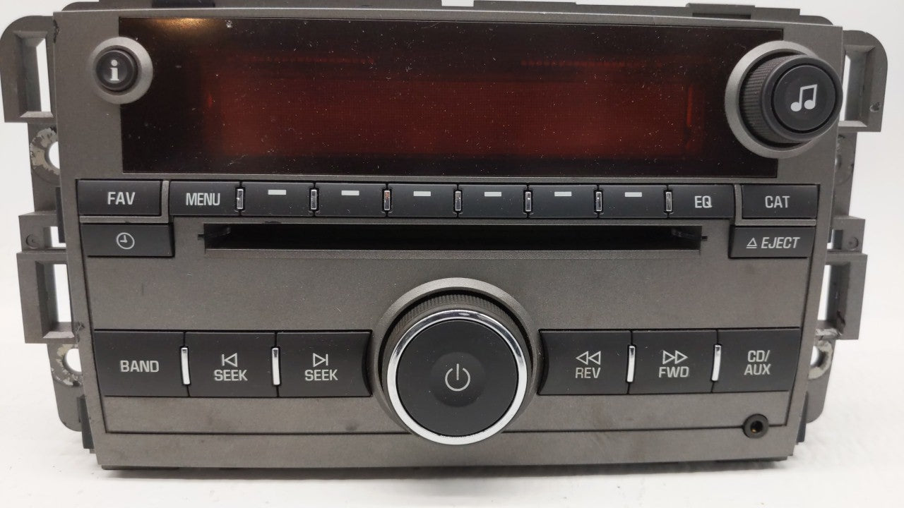 2008 Saturn Vue Radio AM FM Cd Player Receiver Replacement P/N:25956992 25866724 Fits OEM Used Auto Parts - Oemusedautoparts1.com