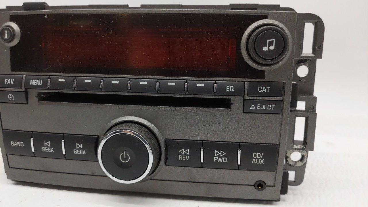 2008 Saturn Vue Radio AM FM Cd Player Receiver Replacement P/N:25956992 25866724 Fits OEM Used Auto Parts - Oemusedautoparts1.com