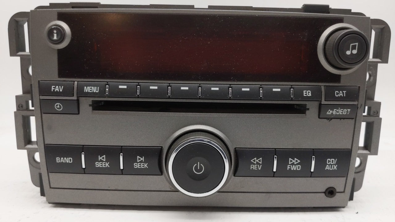 2008 Saturn Vue Radio AM FM Cd Player Receiver Replacement P/N:25956992 25866724 Fits OEM Used Auto Parts - Oemusedautoparts1.com