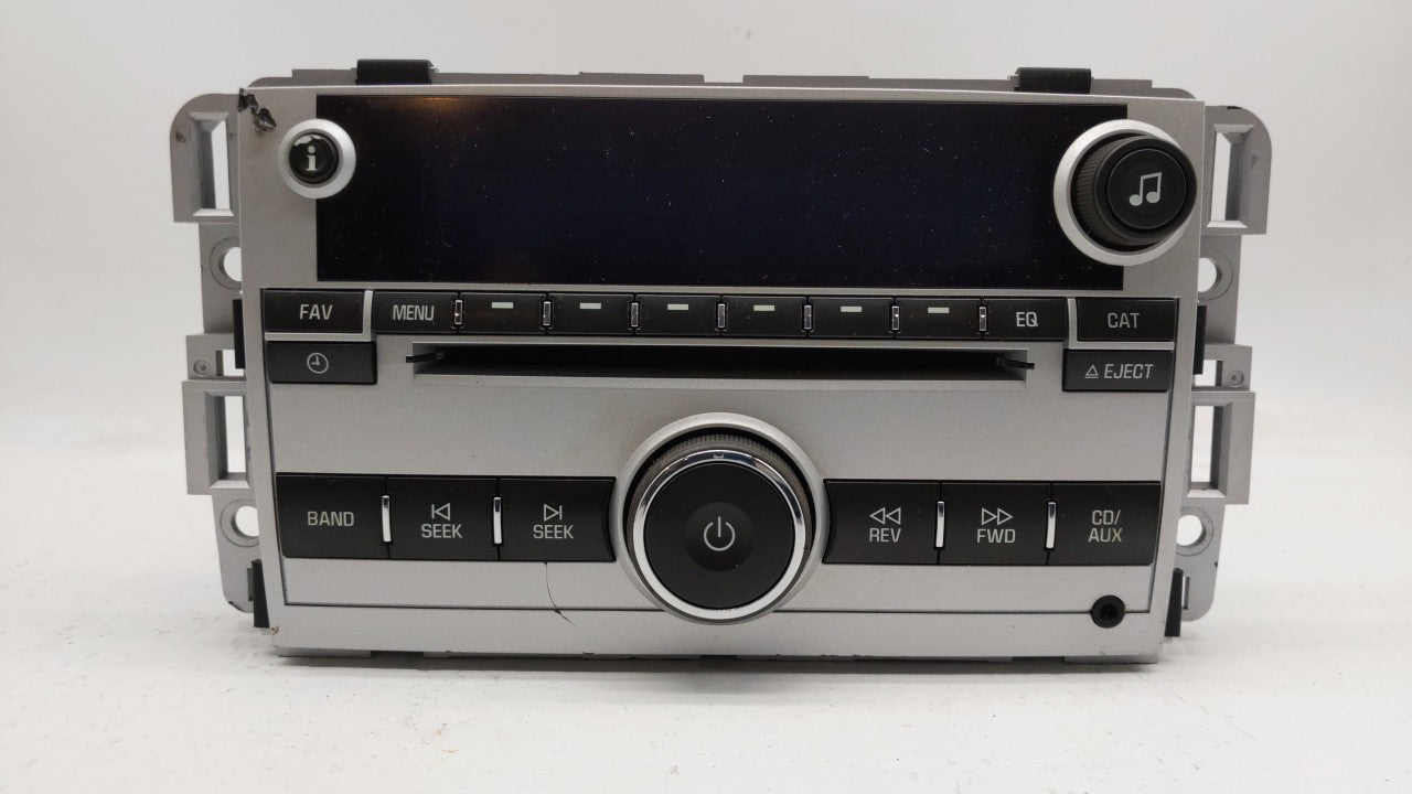 2009 Chevrolet Equinox Radio AM FM Cd Player Receiver Replacement P/N:20766793 Fits OEM Used Auto Parts - Oemusedautoparts1.com