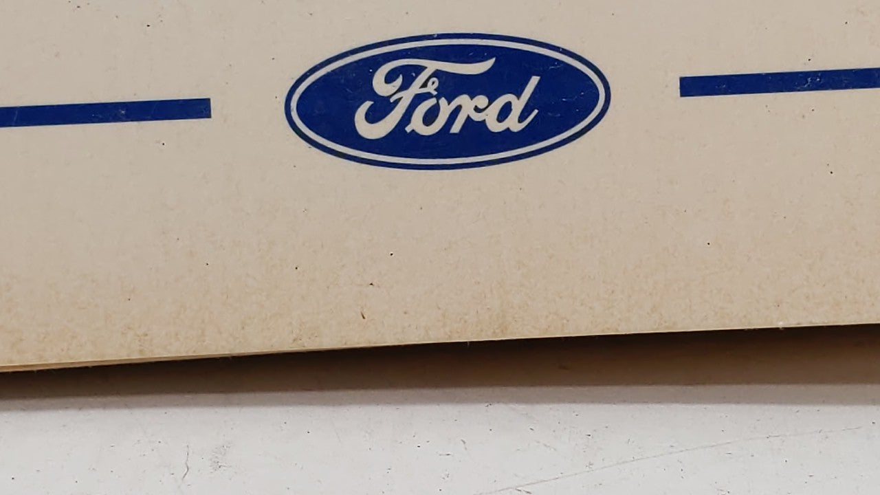 1999 Ford Crown Victoria Owners Manual Book Guide OEM Used Auto Parts - Oemusedautoparts1.com