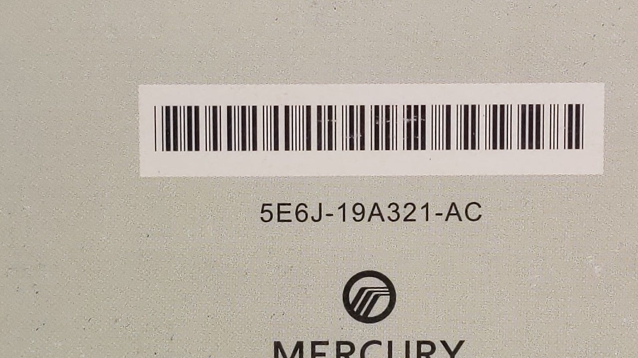 2005 Mercury Mariner Owners Manual Book Guide OEM Used Auto Parts - Oemusedautoparts1.com