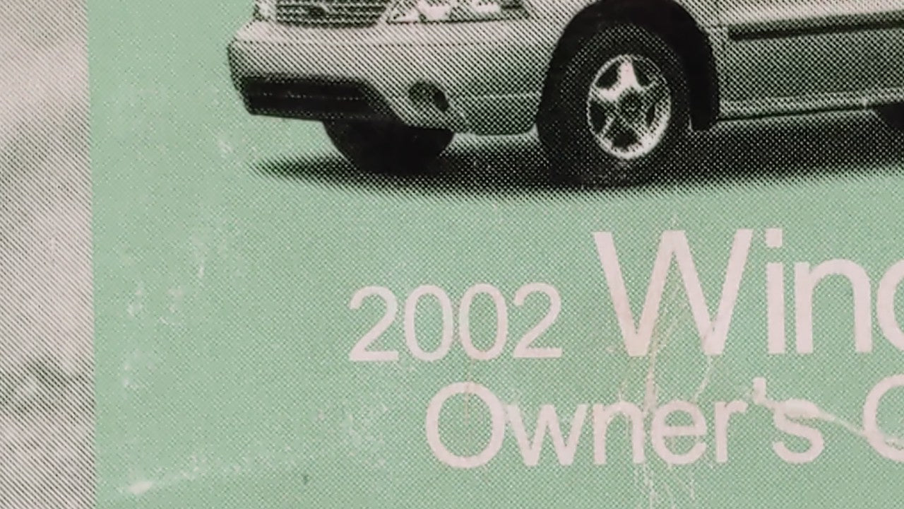 2002 Ford Windstar Owners Manual Book Guide OEM Used Auto Parts - Oemusedautoparts1.com