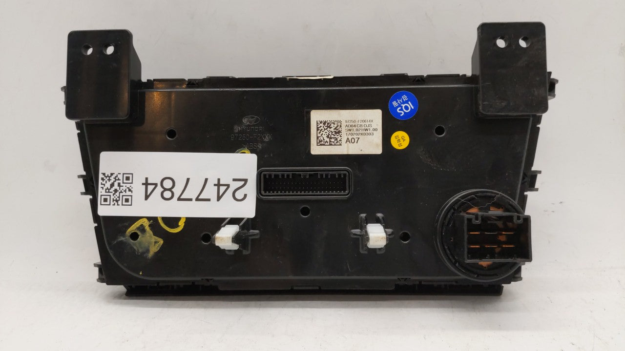 2017-2018 Hyundai Elantra Climate Control Module Temperature AC/Heater Replacement P/N:97250-F20614X 97250-F2AH0 Fits 2017 2018 OEM Used Auto Parts - Oemusedautoparts1.com