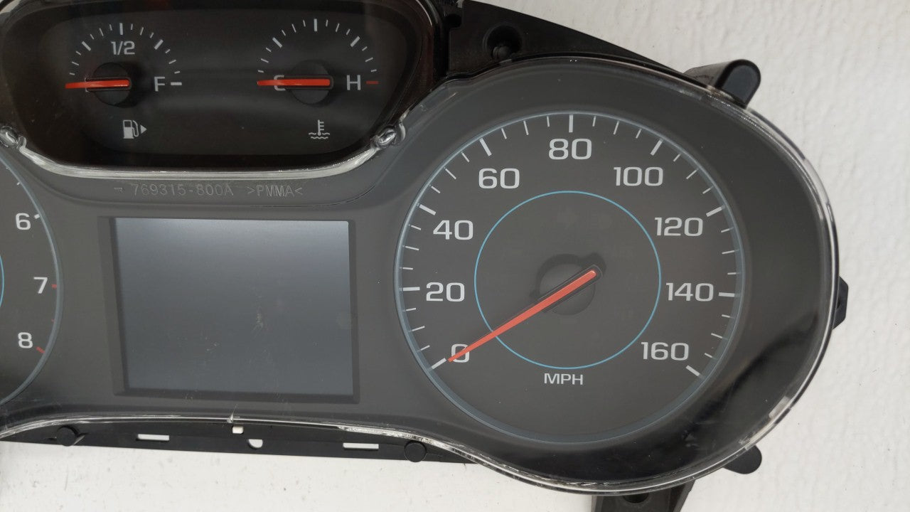 2017-2018 Chevrolet Cruze Instrument Cluster Speedometer Gauges P/N:39084636 Fits 2017 2018 OEM Used Auto Parts - Oemusedautoparts1.com