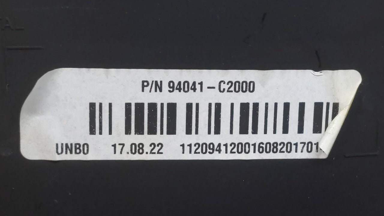 2018 Hyundai Sonata Instrument Cluster Speedometer Gauges P/N:94051-C2000 94041-C2000 Fits OEM Used Auto Parts - Oemusedautoparts1.com