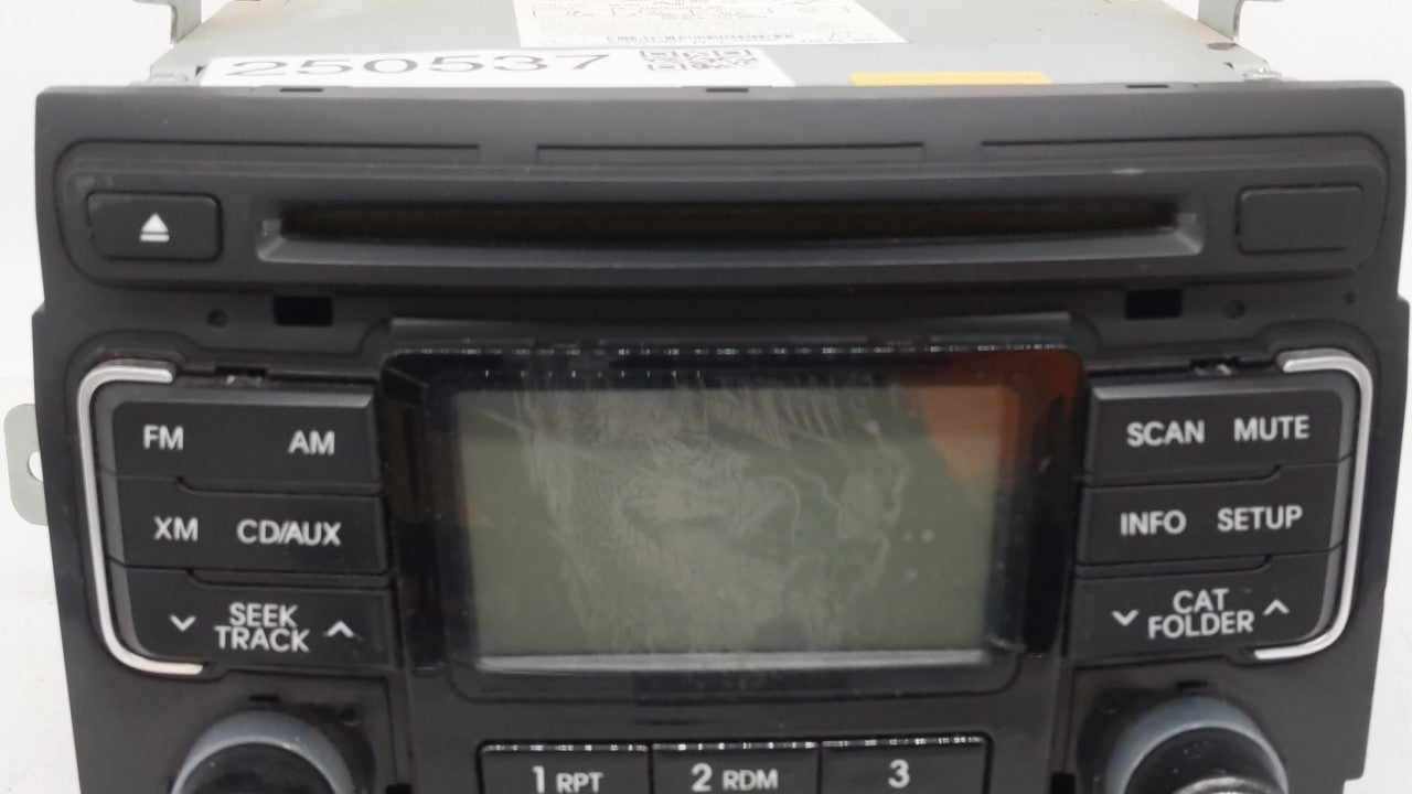 2011 Hyundai Sonata Radio AM FM Cd Player Receiver Replacement P/N:96180-3Q000 961803Q000 Fits OEM Used Auto Parts - Oemusedautoparts1.com