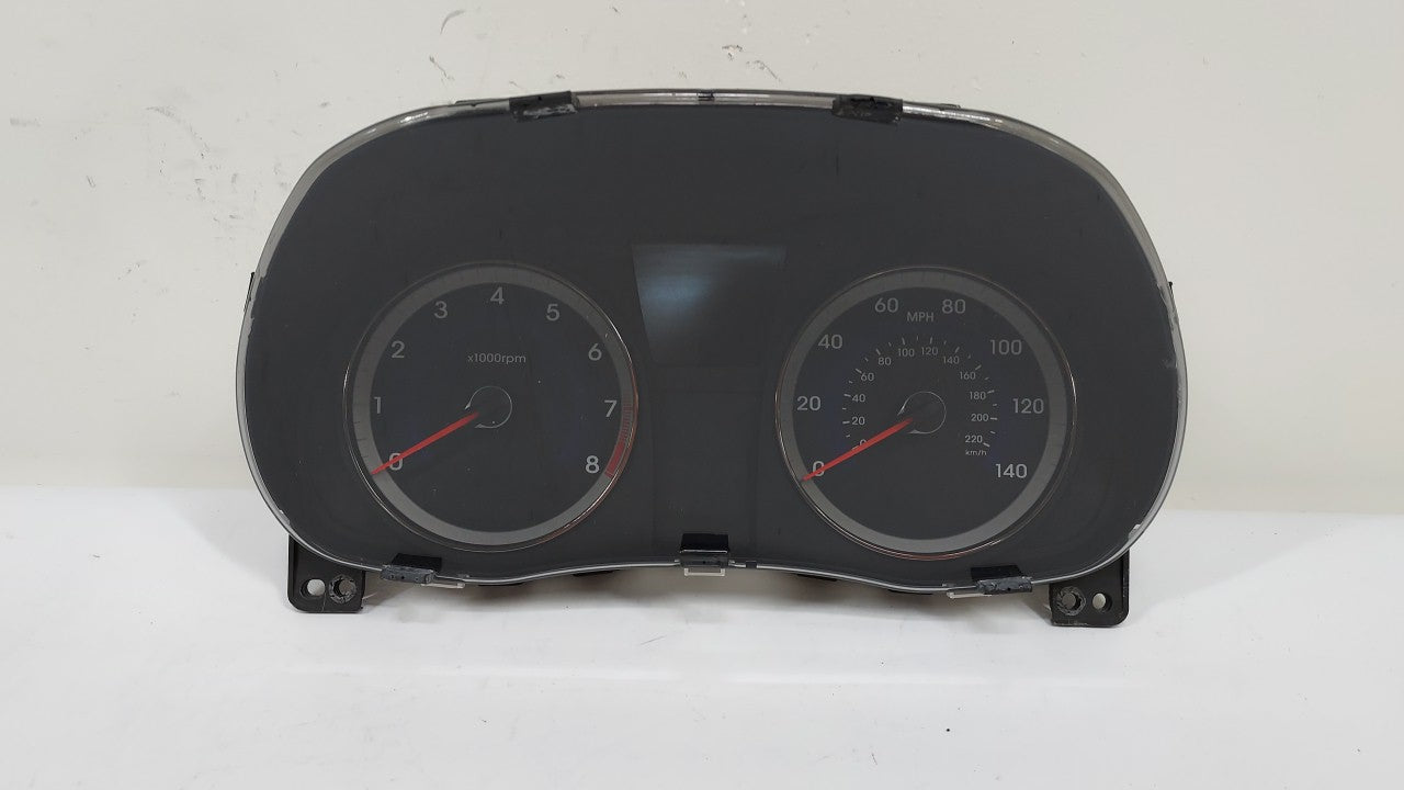 2013-2014 Hyundai Accent Instrument Cluster Speedometer Gauges P/N:94001-1R005 Fits 2013 2014 OEM Used Auto Parts - Oemusedautoparts1.com