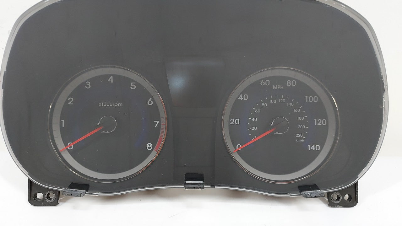 2013-2014 Hyundai Accent Instrument Cluster Speedometer Gauges P/N:94001-1R005 Fits 2013 2014 OEM Used Auto Parts - Oemusedautoparts1.com