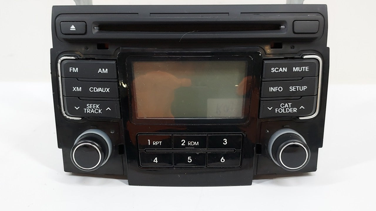 2011 Hyundai Sonata Radio AM FM Cd Player Receiver Replacement P/N:96180-3Q000 961803Q000 Fits OEM Used Auto Parts - Oemusedautoparts1.com