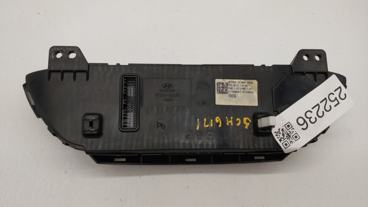 2018 Hyundai Elantra Gt Climate Control Module Temperature AC/Heater Replacement P/N:97250-G3080 Fits OEM Used Auto Parts - Oemusedautoparts1.com