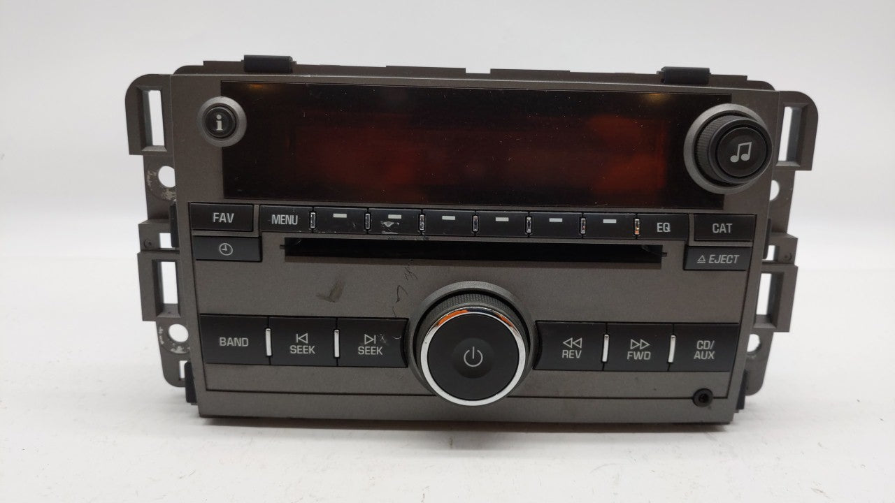 2008 Saturn Vue Radio AM FM Cd Player Receiver Replacement P/N:25866724 25956992 Fits OEM Used Auto Parts - Oemusedautoparts1.com