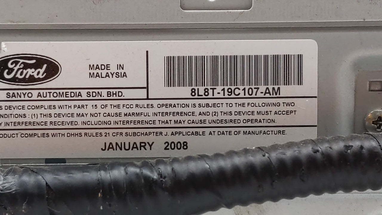 2008 Ford Escape Radio AM FM Cd Player Receiver Replacement P/N:8L8Y-18C869-AR 8L8T-19C107-AL Fits OEM Used Auto Parts - Oemusedautoparts1.com