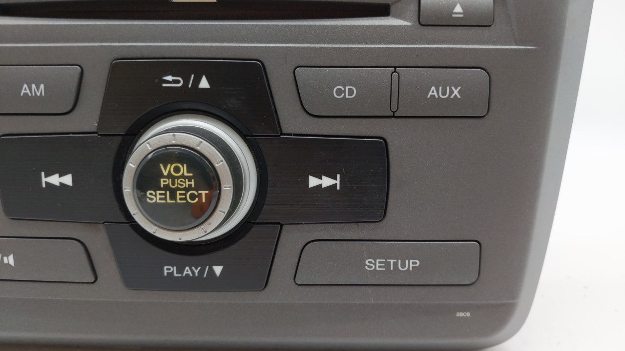 2012 Honda Civic Radio AM FM Cd Player Receiver Replacement P/N:39100-TR0-A315-M1 Fits OEM Used Auto Parts - Oemusedautoparts1.com