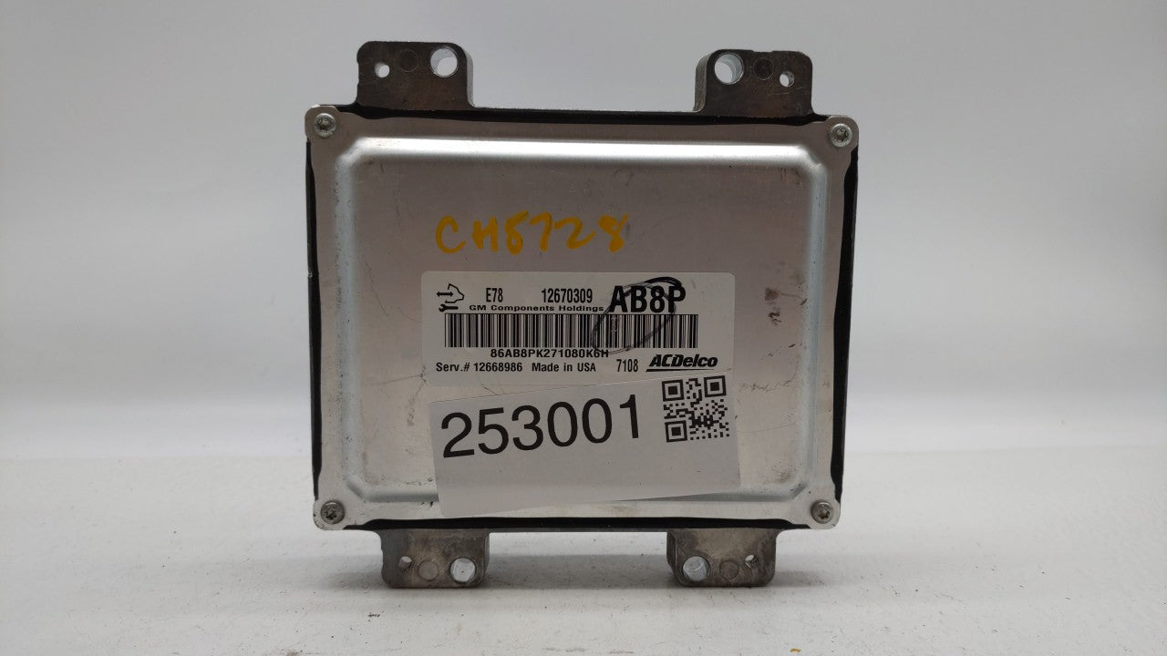 2017-2018 Chevrolet Sonic PCM Engine Computer ECU ECM PCU OEM P/N:12685776 12668986 Fits 2017 2018 2019 OEM Used Auto Parts - Oemusedautoparts1.com